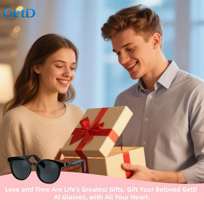 AI Smart Glasses for Men and Women, Low Bridge Fit, 74-Language Real-Time Translator Powered by Chatgpt - Bluetooth 5.4 with 11H Playtime, Polarized Sunglasses for Travel, Driving, Daily Use