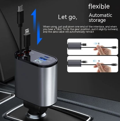 Quad USB Car Charger Hub