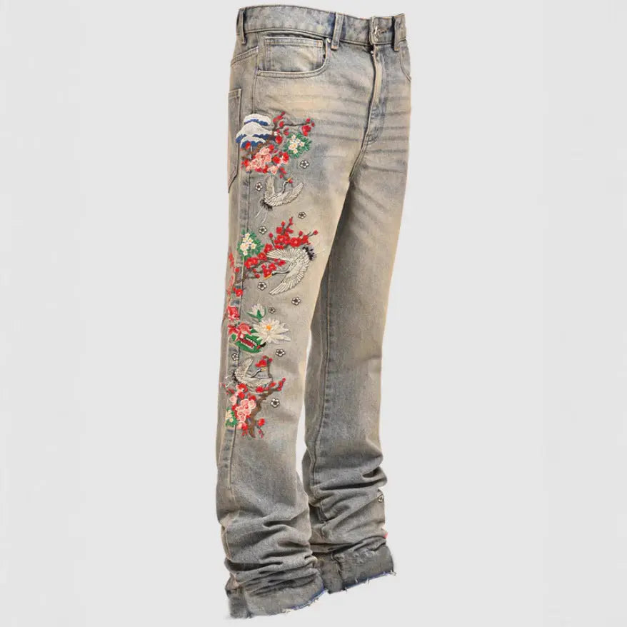 Men's Straight-Leg Denim Pants, European And American Street Style - New Era Fashion LLc