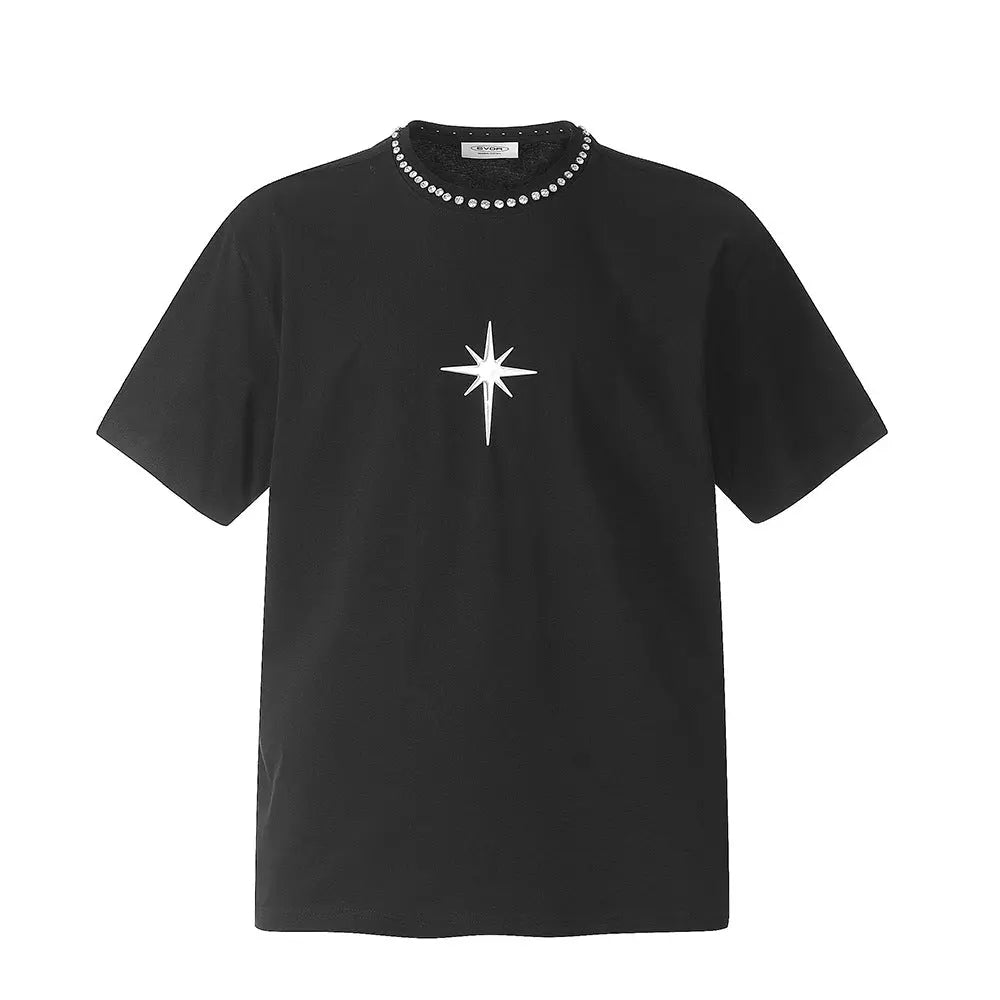 Dark Cross Star Short Sleeve Men Clothing Cjdropshipping