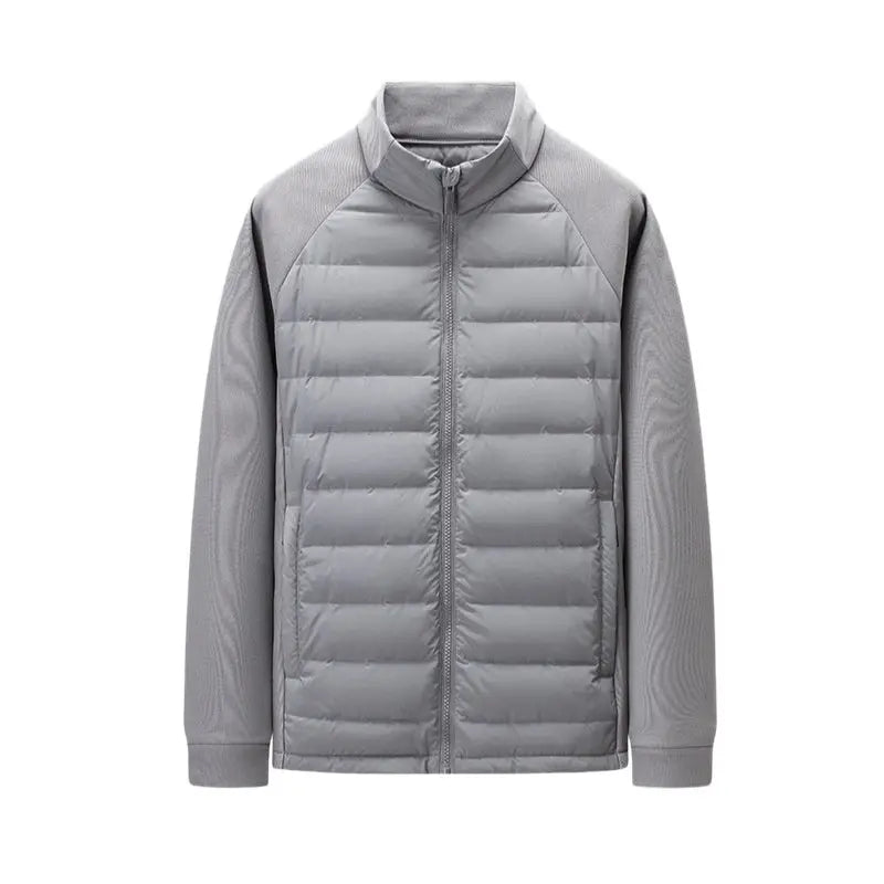 Mens Stand-Up Collar Patchwork Lightweight & Warm Down Jacket Cjdropshipping
