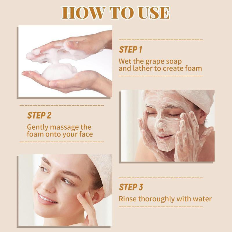 Grape Cluster Handmade Soap(25 Pcs), Suitable for Cleansing, Bathing, Hand Washing and Fragrance Pendant, Deep Cleansing, Oil Control, Smooth Light, Valentine'S Day Gift,Comes with Ribbon and Gift Box