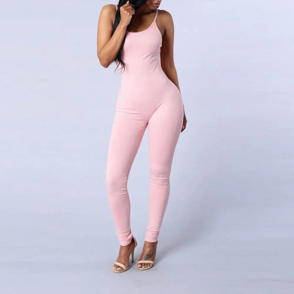 Sleeveless Jumpsuit with Straps