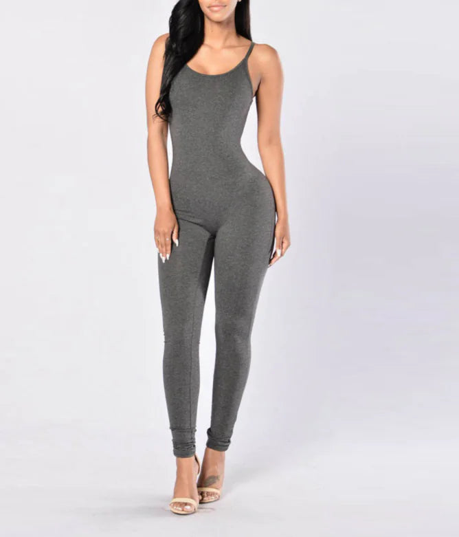Sleeveless Jumpsuit with Straps