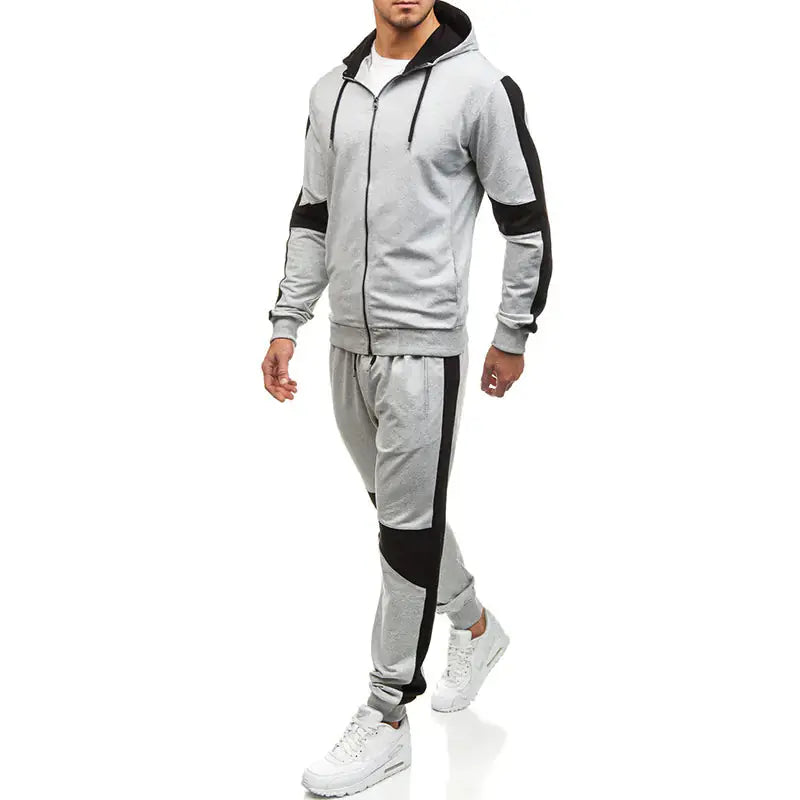 Color Block Men's Hoodie and Jogger Set for Sports New Era Fashion LLc