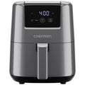 CHEFMAN 2 Qt Mini Air Fryer – Digital Space-Saving Compact Air Fryer with Nonstick and Dishwasher Safe Basket Quick & Easy Meals in Minutes Features Digital Timer and Shake Reminder – Grey