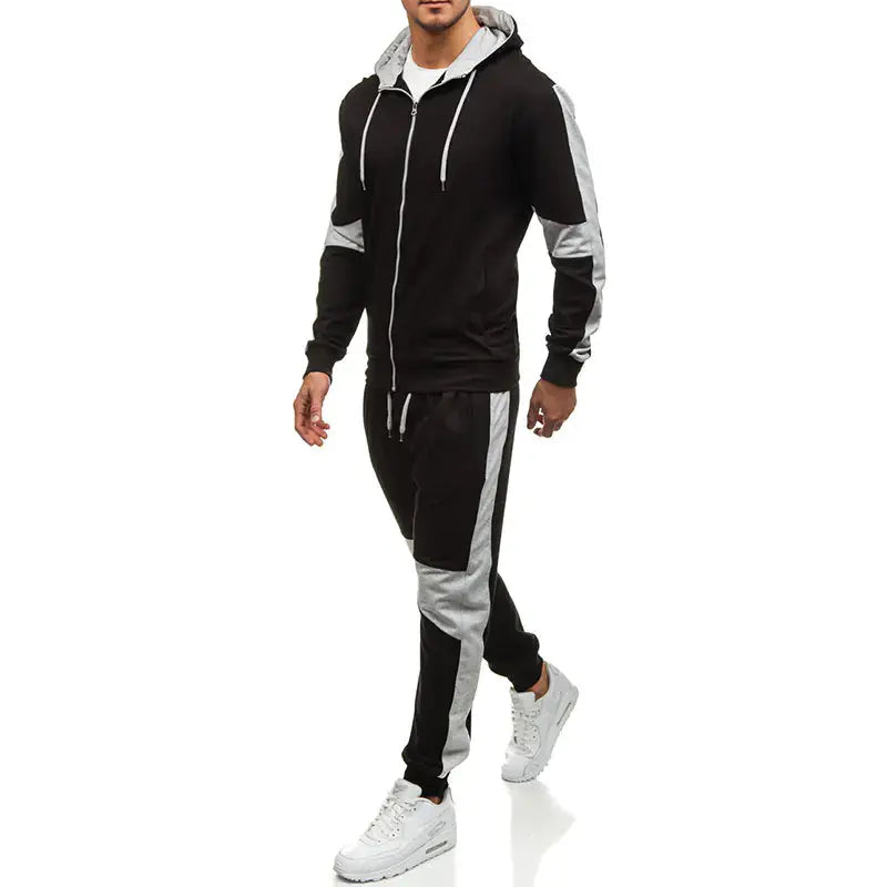 Color Block Men's Hoodie and Jogger Set for Sports New Era Fashion LLc