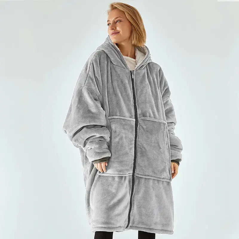 Amazon Thick Cozy Blanket with Hooded Robe for Comfort - New Era Fashion LLc