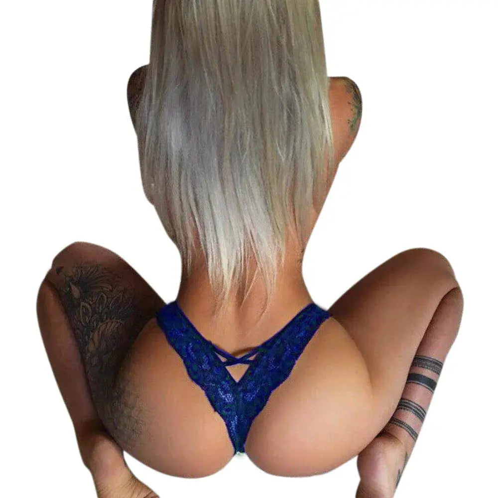 4 Pack Women Sexy Lace Underwear Lingerie Panties G-String Brief Thong Plus Size - New Era Fashion LLc