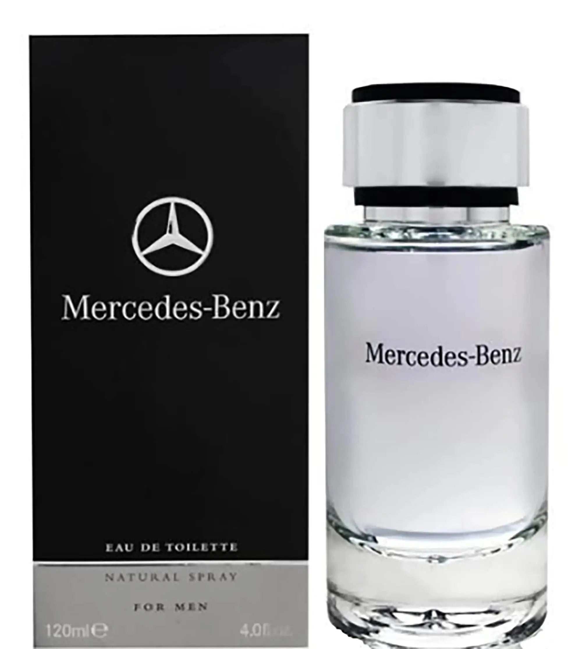 Mercedes-Benz Cologne for Men - 4 Fl Oz - Eau De Toilette Perfume Spray for Man - Woody & Musky Scent - Luxury Long Lasting Fragrance with Notes Of Violet leaves Cascalone & Vetiver Zendrop