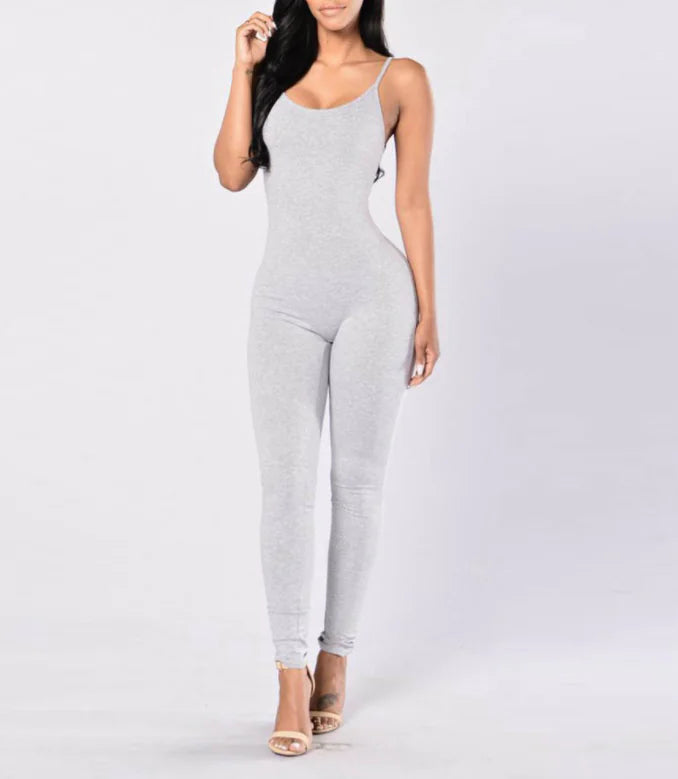 Sleeveless Jumpsuit with Straps