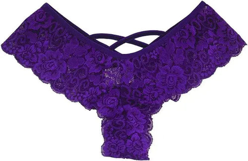 4 Pack Women Sexy Lace Underwear Lingerie Panties G-String Brief Thong Plus Size - New Era Fashion LLc