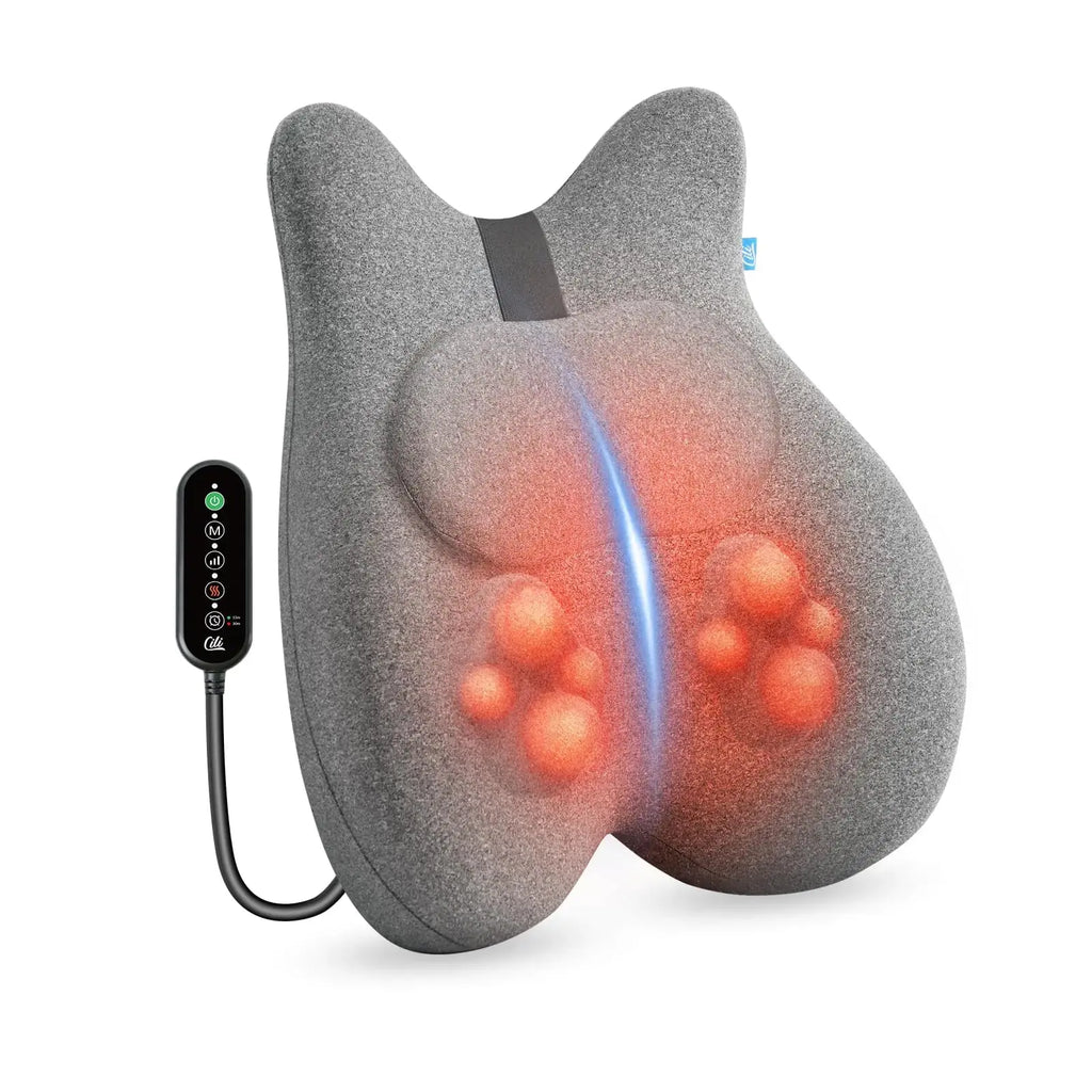 CILI Shiatsu Back Massager with Heat Memory Foam Chair Massager Back Massager Pillow for Office Chair Massage Lumbar Support Pillow Gifts for Mom/Dad - New Era Fashion LLc