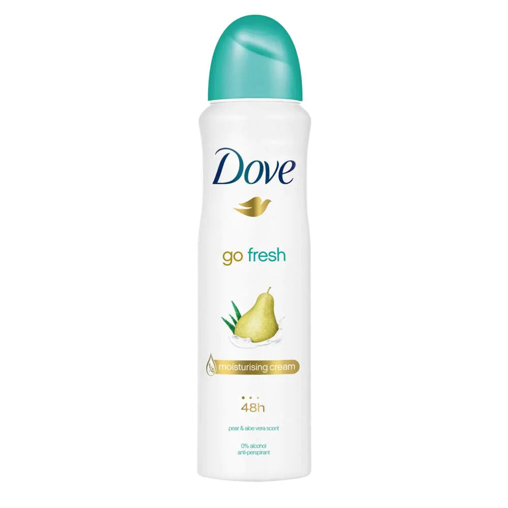 DOVE MEN + CARE Go Fresh Pear & Aloe Vera Scent Antiperspirant Spray 150ml = 5.07oz Plus one Free Pantene 1.7oz Pro-V Deep Fortifing ($7 Value) (CD-8058615376234-KIT)